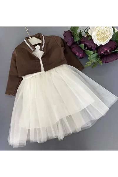 Prenses Peri Kids Girl Evening Dress Party Dress with Bolero