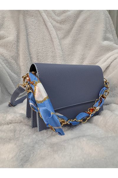 Erezbag Women's Mini Hand and Shoulder Bag with Scarf