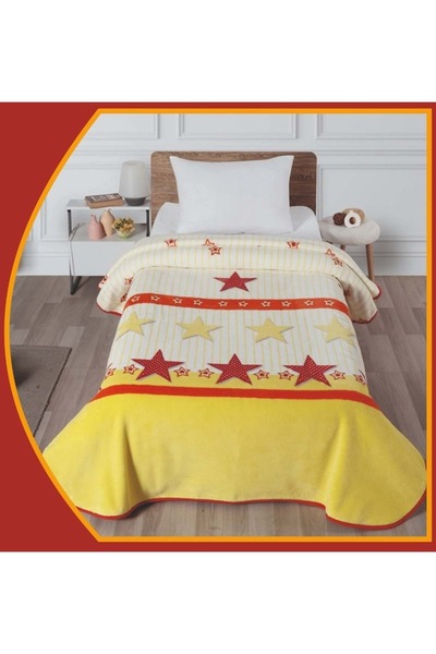 polo life Jednostruka deka Fan Star (160X220)-gs žuto crvena