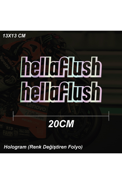 ARONA نموذج ملصق سيارة Hellaflush ملصق للدراجات النارية