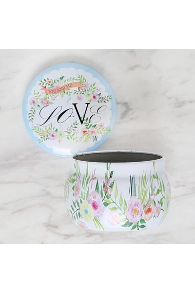 Tahtakale Toptancısı Loren Metal Storage Box Round