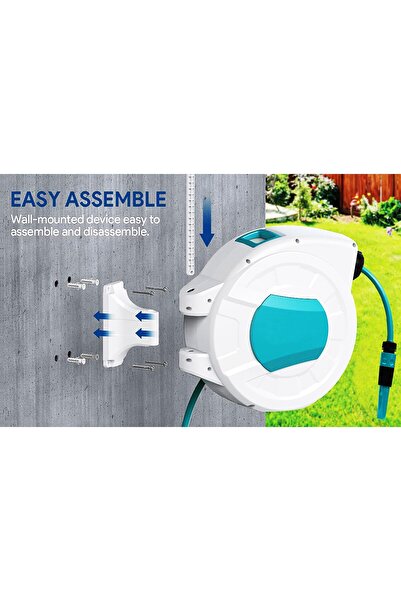 ALAYED بكرة مياه أوتوماتيكية 25 متر 13 مم