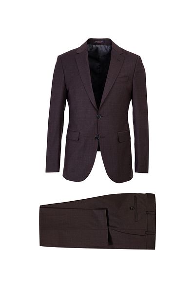 Abdullah Kiğılı Slim Fit Slim Fit Woolen Eyelet Suit