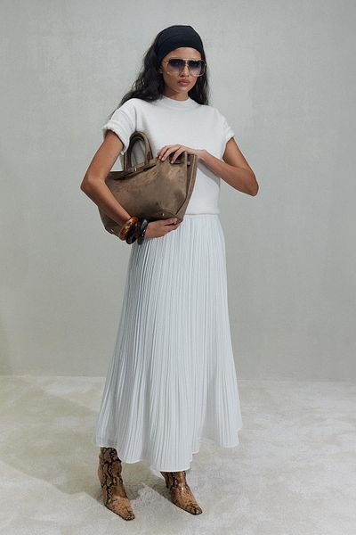 Suud Collection Ежедневна веганска велурена чанта от норка
