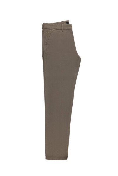 Abdullah Kiğılı Παντελόνι από καμβά με μοτίβο Lycra Regular Fit