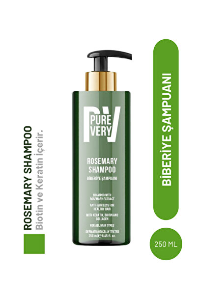 Purevery Biberiye Şampuan Dökülme Karşıtı Biotin, Keratin Ve Kolajen Complex ...