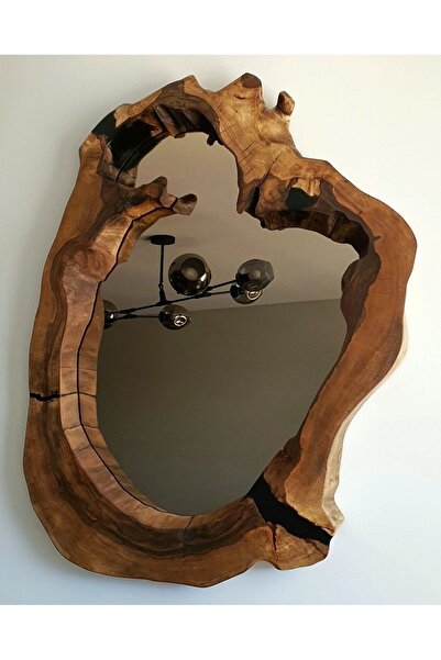 Kütük shop Doğal Yuvarlak Kütük Ayna