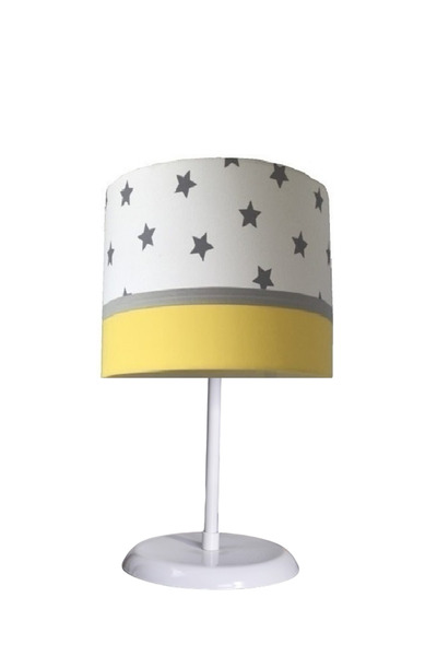 ONAY M غطاء من القماش الأصفر مع نجمة بيضاء لغرفة الأطفال وغرفة الأطفال ومصباح...