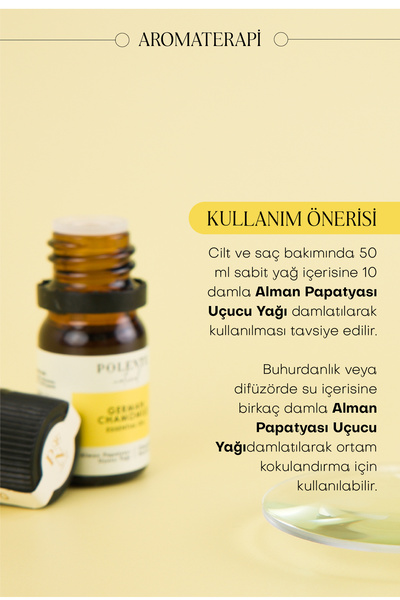 Polente Natural Papatya Uçucu Yağı (5 ml)