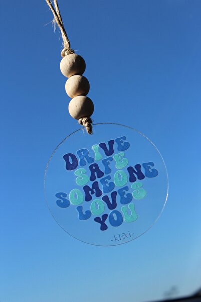 klovi Drive Safe Mavi Araba Süsü