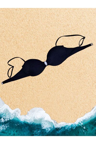 Sunsurf Μαύρο μπικίνι με μισό γέμισμα