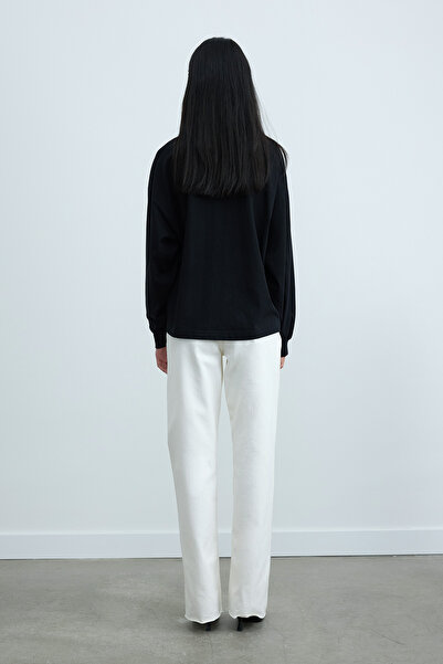 Suud Collection Black Dune Oversize Cuffed T-Shirt