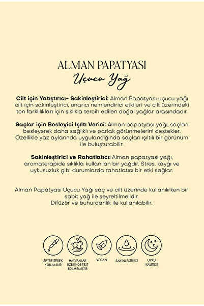 Polente Natural Papatya Uçucu Yağı (5 ml)