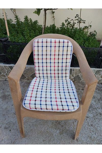 Mandaş Buldan Backrest Chair Cushion, Midi Size (3.5cm) Mixed Color