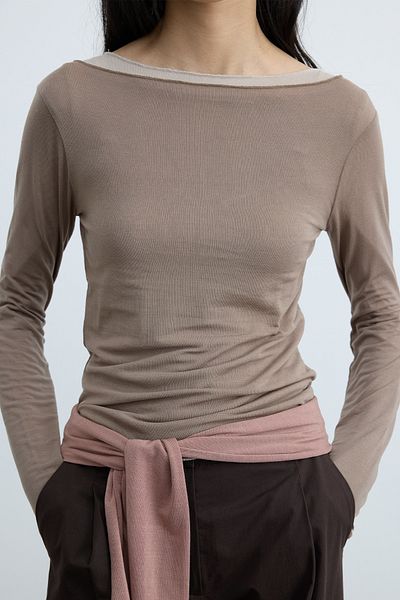 Suud Collection Μπλούζα Lindy σε καφέ γάλα