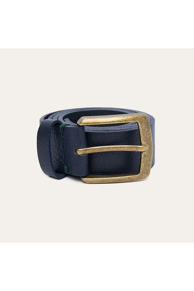 Mudo Genuine Leather Belt with Told Buckle