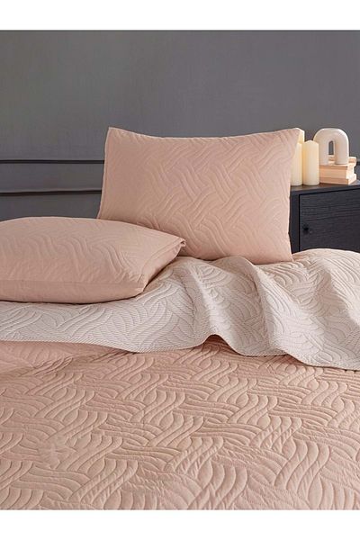 Colors Dilara Double Bed Set - 220*240 Beige/Cream