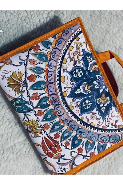 DUTTDİKİM Three Compartments, Water Repellent and Stylish Book and Tablet Case 24*17 cm