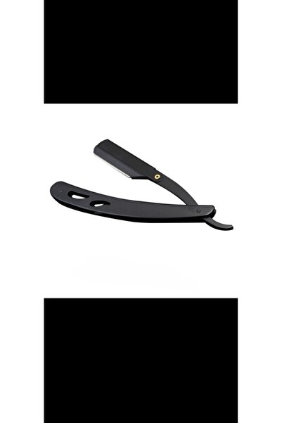 SMP Çelik ustura berber sitilist kuaför sakal usturası siyah mat blak