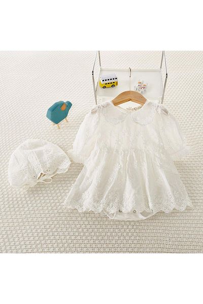 nannie White Cecilia Girl's Dress - 6-9 months