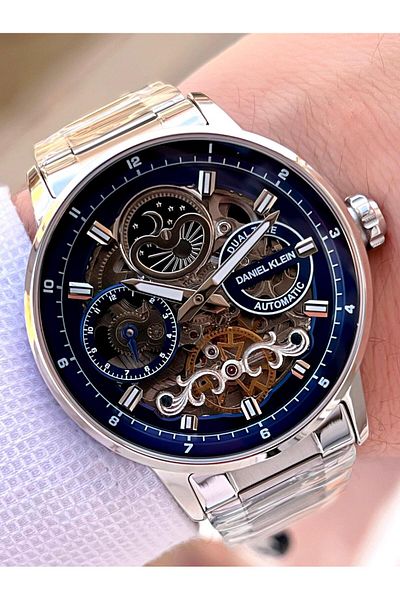 Daniel Klein Dual Time Men's Wristwatch Automatic & Kurma Gv9688