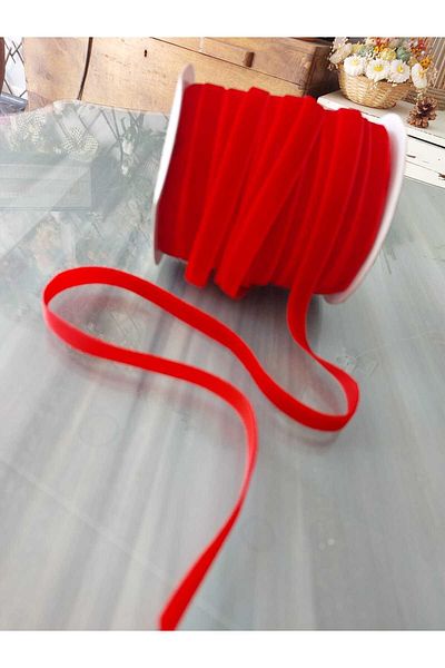 lolipophobi 1 cm Velvet Ribbon 2 Meters, Ribbon, Ribbon