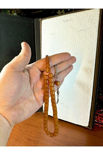 Anemore Collection Tijă de stoarcere Kehrıbar Tesbih - Honey-Sari Color, tăia...