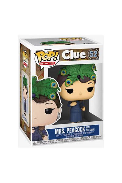 Funko Figurina Funko POP! Movies: Cluedo - Mrs. Peacock w/Knife, 9 cm