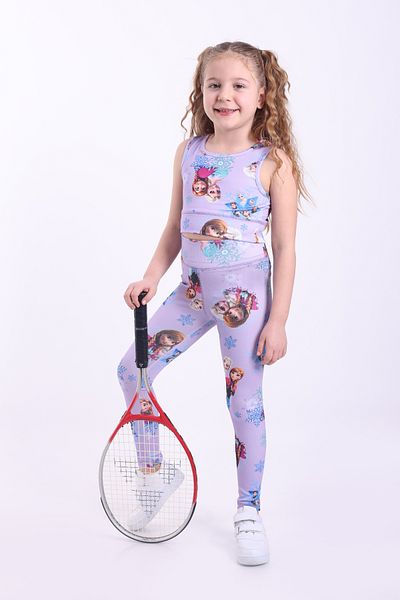 BEBİPA Elsa Printed Girl's Camisole Crop Set
