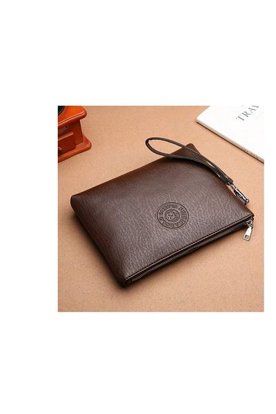 Generic Leather Handbag With a Strap to Hold in the Hand and 3 Internal Pockets for Papers,Travel