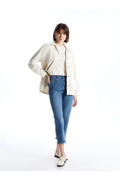 LC Waikiki Lcw Jeans Indigo Straight Fit Women's Jean Trousers