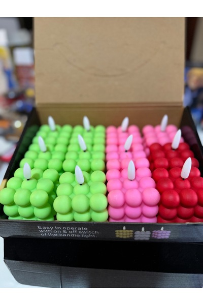 Mnk LED MUM PİLLİ DEKORATİF 5,5X 5,5 CM UZUN ÖMÜRLÜ