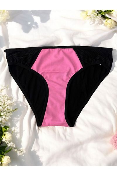 enmodaiçgiyim Women's Pink Cotton Panties with Front