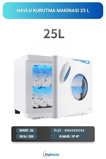 PRObeauty Havlu Kurutma Makinesi 25 L - Elektrikli Profesyonel Havlu Dezenfek...