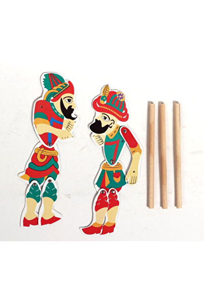 şahane parti Karagöz Hacivat Geleneksel Gölge Oyunu Kutulu Mini Set