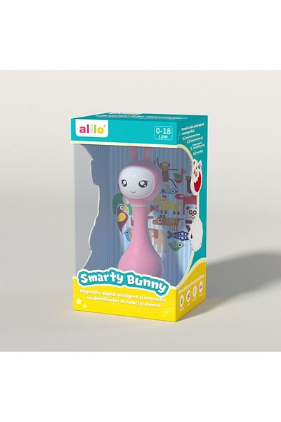 Alilo Smarty Bunny - Iepuras Interactiv Pentru Bebelusi, Roz, Ro/en