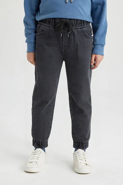 Lindakids Slim Fit Jogger Boy's Jeans with Elastic Waist and Legs