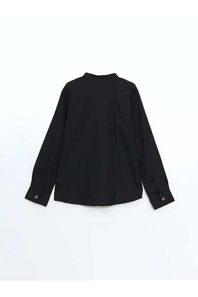 LC Waikiki Lcw Kids Black Judge Collar Boy's Shirt