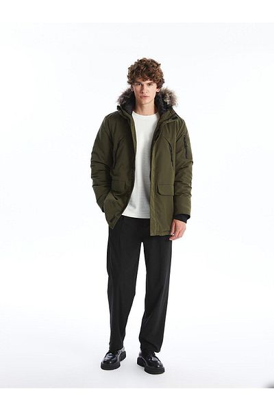 LC Waikiki Ανδρικό πάρκο με κουκούλα LCW Casual Standard Fit