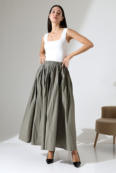 ensade Fusta țesătă cu elastic în talie