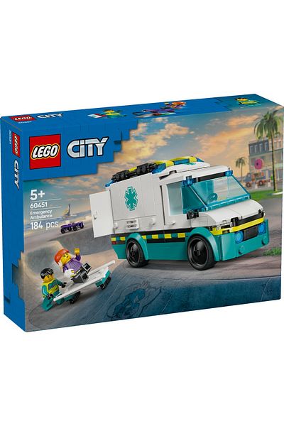 LEGO Set LEGO City - Ambulanta de urgente (60451)