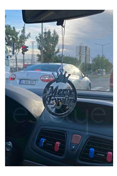 estölye Kişiye Özel İsimli Araç Dikiz Ayna Süsü Gümüş