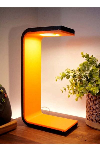 3D Brothers Elegant Headphones Display Stand with Lamp  An Innovative Design Combining Luxury and Functionality