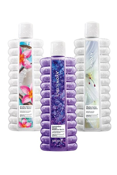 AVON Senses Lavender, White Lily, Aloha Monoi Banyo Köpüğü Paketi