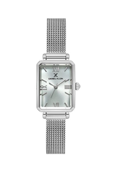 Daniel Klein Steel Cord Women Wrist Watch 3 Atm Water Resistant Silver-Turquo...