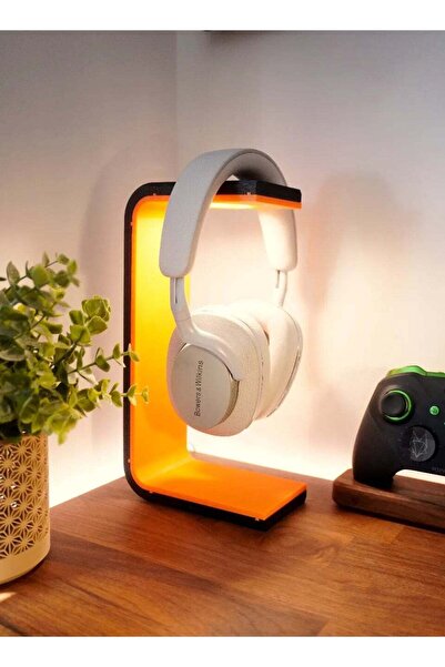 3D Brothers Elegant Headphones Display Stand with Lamp  An Innovative Design Combining Luxury and Functionality
