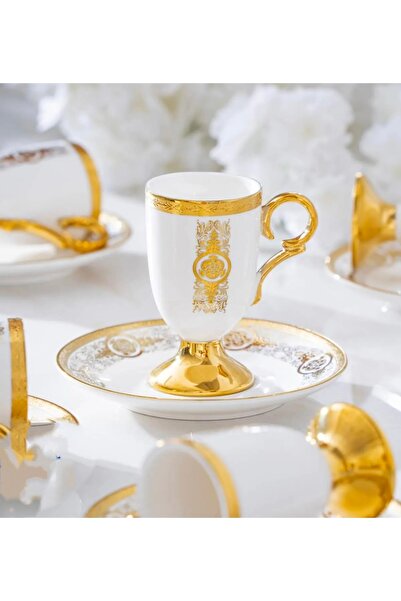 Kosova Velelya Porselen Ayaklı Fincan Takımı