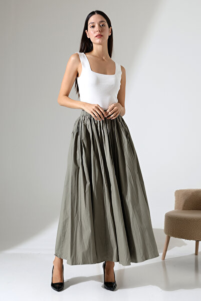 ensade Fusta țesătă cu elastic în talie