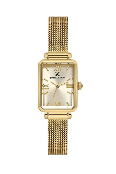 Daniel Klein Steel Cord Women Wrist Watch 3 Atm Water Resistant Gold Zmdk1182