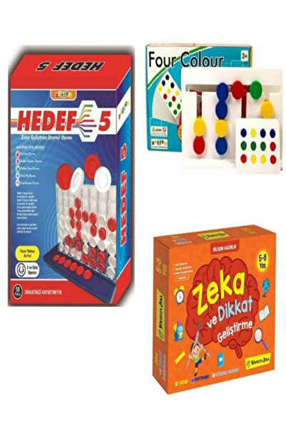 yükselen zeka Hedef 5 - Four Colour - Yükselen Zeka 5-8 Zeka ve Dikkat Geliştirme Seti